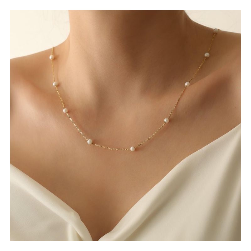 گردنبند طلا مروارید